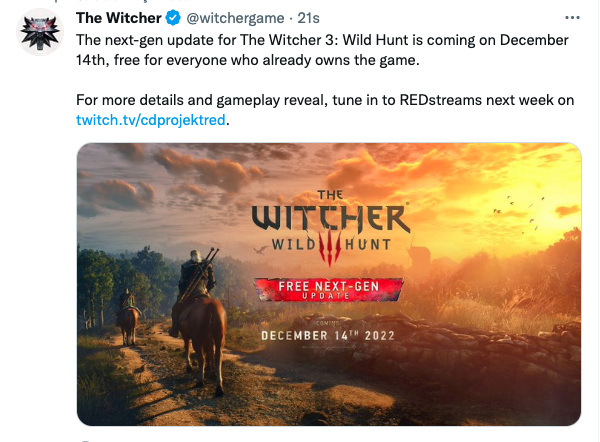 The Witcher Tweet Paylaşımı